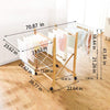 Wooden Folding Space Saving Clothes Drying Rack