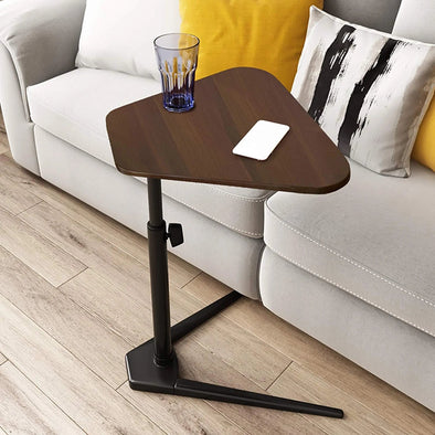 Height Adjustable C Shape Sofa Side Table