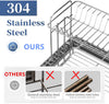 Double Layer Stainless Steel Dish Drying Rack