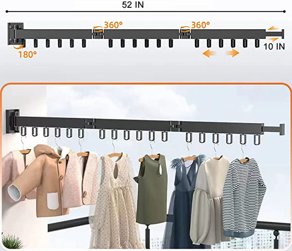 wall clothes drying rack
