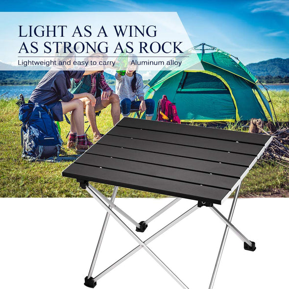 Aluminum Foldable Camping Table with Carry Bag