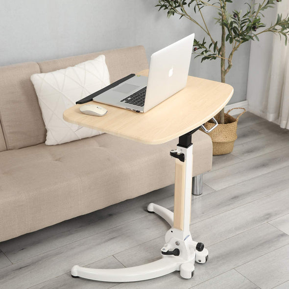 Foldable Movable Stand up Desk, Overbed Bed Table, Sofa Side Table