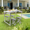 Aluminum Folding Picnic Table with 4 Stools