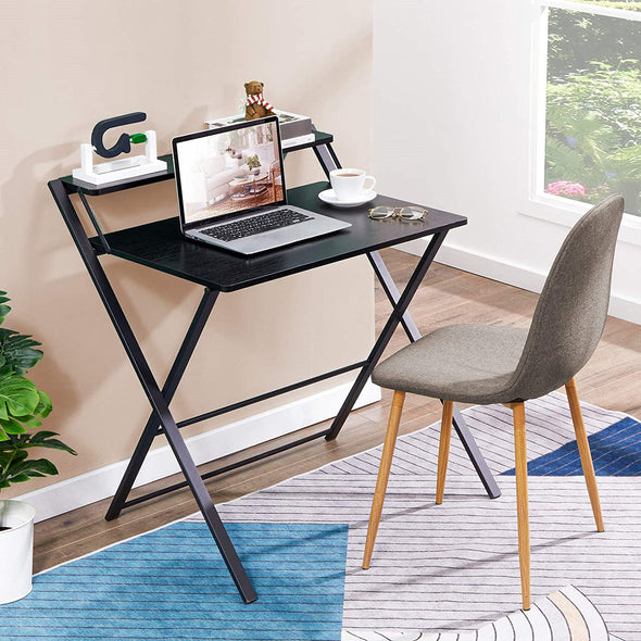 Space Saving No Assembly Needed Folding Laptop Study Table