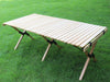 large size  rolling wooden picnic table