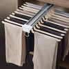 Space Saving 22 Arms Steel Pull Out Pants Rack for Closet