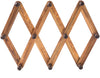 Expandable Wooden Accordian Peg Coat Rack Hanger