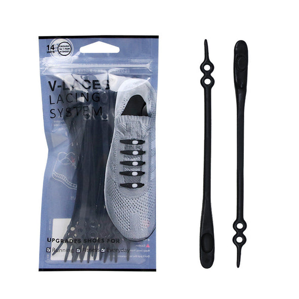 Silicone No Tie Elastic Shoe Laces for Kids and Adults,Best for Sneaker