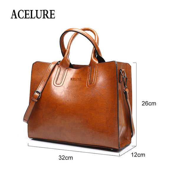 High Quality Casual Female Leather Handbags