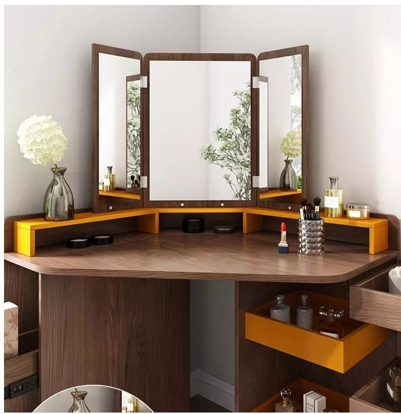 Corner Makeup Vanity Table – SPS FURNTIURE