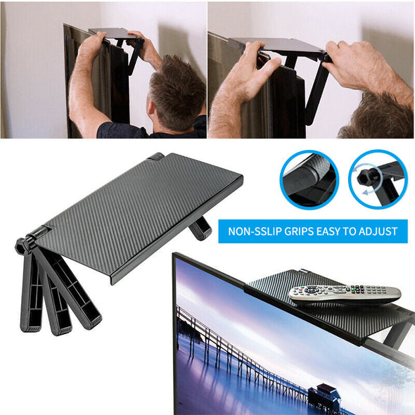 Adjustable Computer or TV Top Shelf(2 pack)