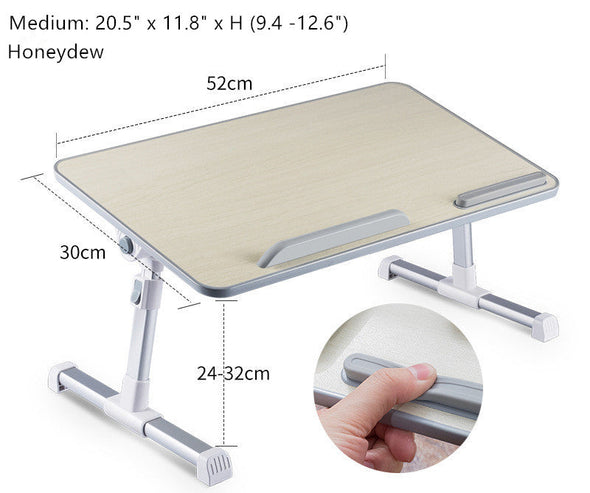 Height Adjustable Laptop Bed Table