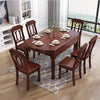 2 In 1 Round Square Solid Wood Dining Table Set