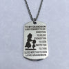 Stainless Steel Military Dog Tags Necklace For Kids/Grandkid
