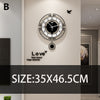 Modern Pendulum Vintage Black Wall Clocks