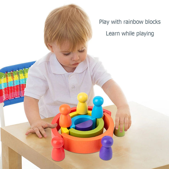 Rainbow Building Blocks Toys