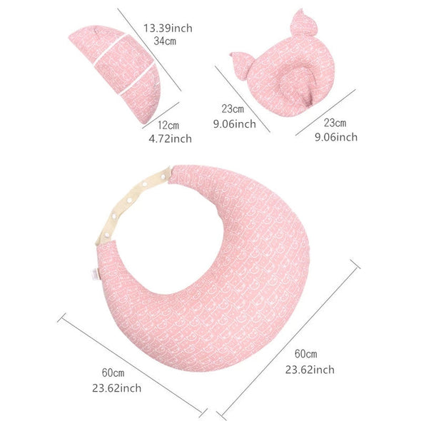 Multifunction Breast Feeding Pillows with Detachable Headrest & Backrest