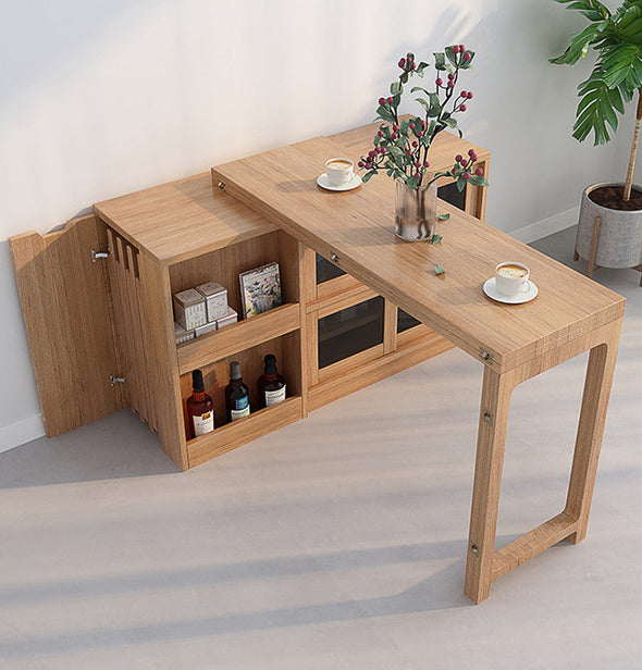 Folding and Expandable Multifunction Dining Table with Hidden Storage ...
