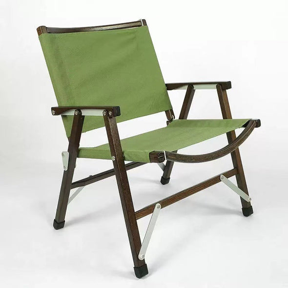 Outdoor Camping Folding  Solid Wood Kermit Chair