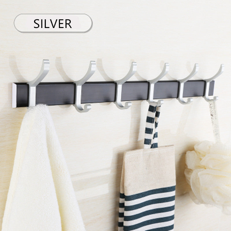 Attachable Coat Rack Wall Mounted Aluminum Adjustable Coat Rack with 6 Double Hooks – SPS ...