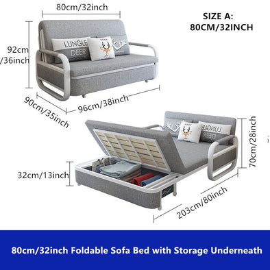 sofa bed with underneath storage