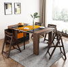 2021 New Design Space Saving Expandable Dining Table with Storage Cabinet