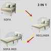 sofa bed with solid wood frame