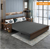 wood sofa bed foldable multifunctional with storage