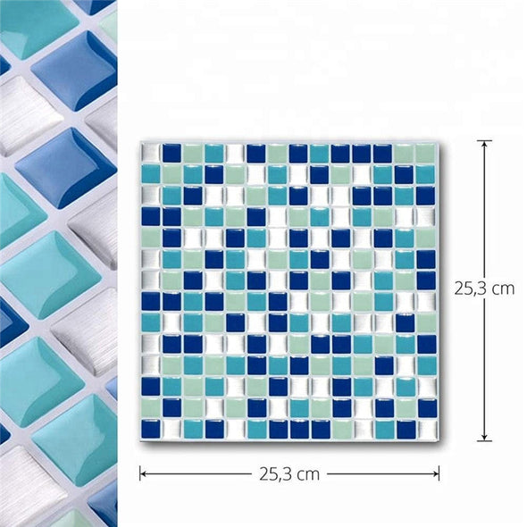 3D Mosaic Tile Sticker-10" x 10"（10 sheets）