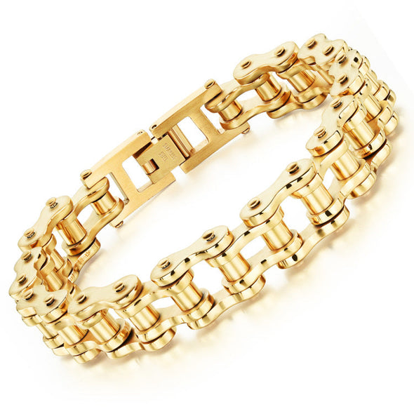 Stainless Steel Bike Chain Bracelet
