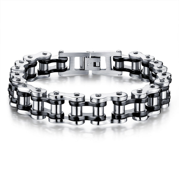 Stainless Steel Bike Chain Bracelet