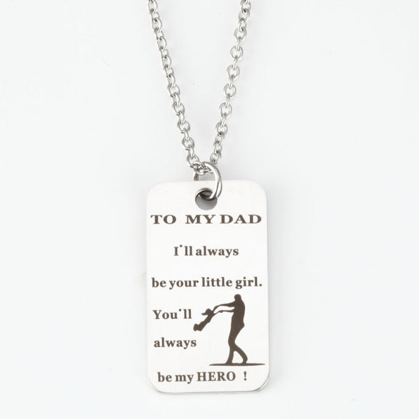 Stainless Steel Military Dog Tags Necklace For Kids/Grandkid
