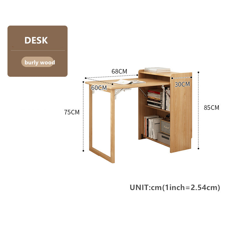 Space Saver Foldable Computer Writing Table With Book Shelf – SPS FURNTIURE