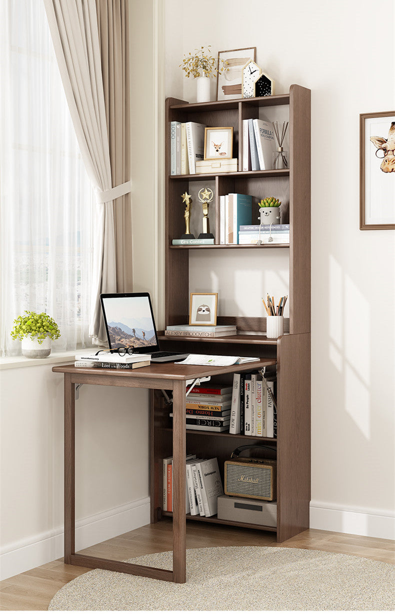Space Saver Foldable Computer Writing Table With Book Shelf – SPS FURNTIURE
