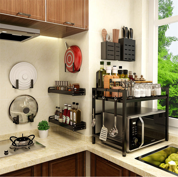 Kitchen Rack Organiser Storage Wall Mounted Kitchen Rack Organizer – SPS FURNTIURE