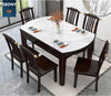2 In 1 Marble Table Top Dining Table Set