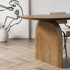 Solid Wood Top & Pedestals Dining Table