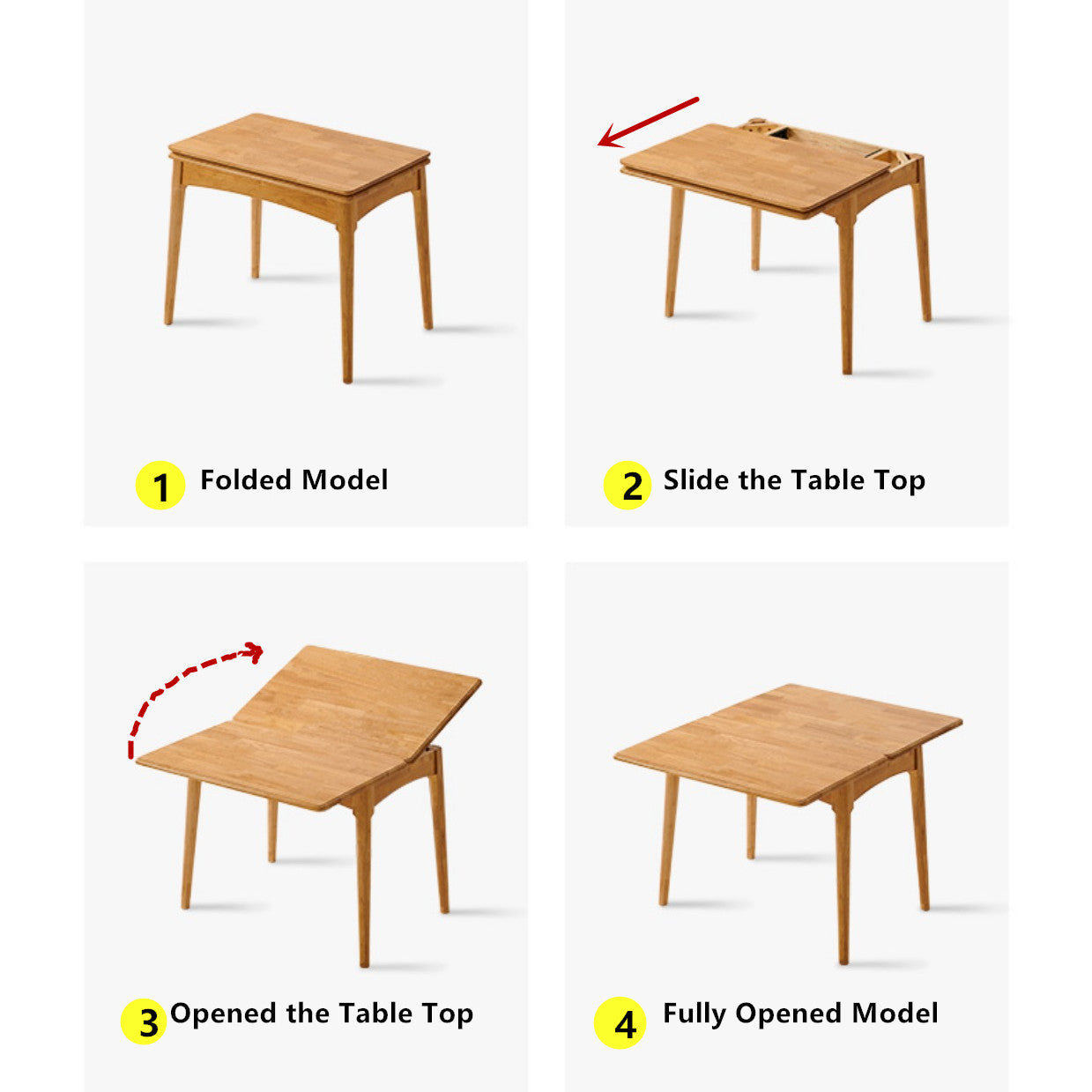Simple Double Table Double Table Top Expandable Dining Table – SPS FURNTIURE