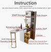2021 New Design Modern Light Luxury Rotating Wine Bar Table with Cabinet