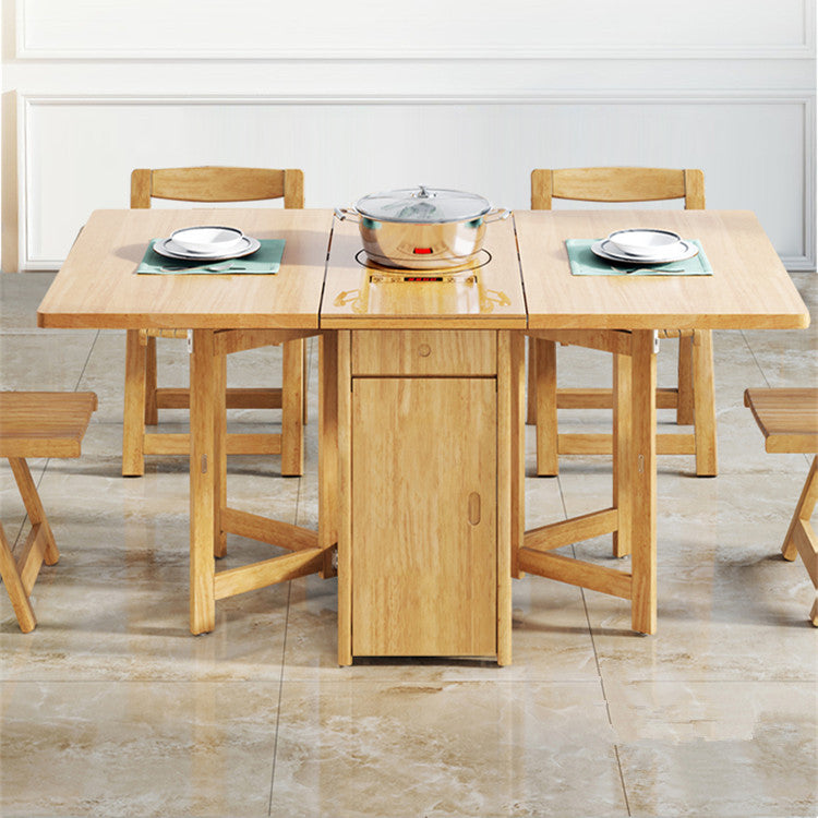 Drop Leaf Folding Dining Table With Foldable Chairs Set 5 Drop Leaf Folding Dining Table With Foldable Chairs Set 5
