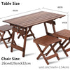 outdoor  patio folding table with stools
