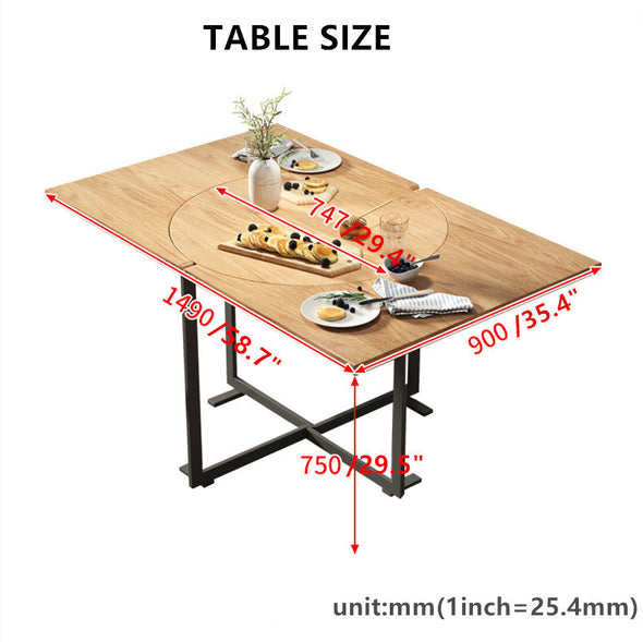2022 New Arrival Double Drop Leaf Round Square Table