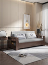 wood sofa bed foldable multifunctional with liftable coffee table