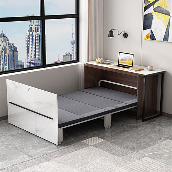 rotating desk with folding bed