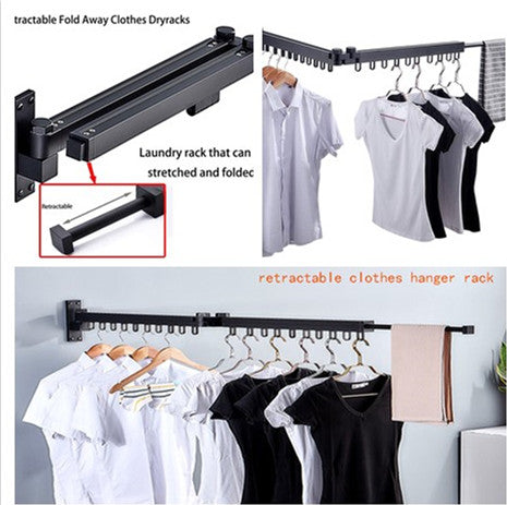 Adjustable and Retrackable Space-Saver Clothes Drying Rack