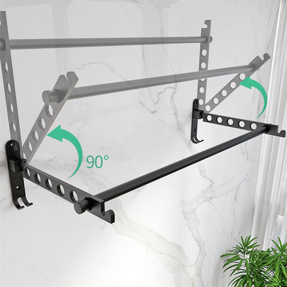 wall mounted clothes drying rack