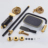 Luxury Bronze Brass 4 Gear Mixer Rainfall Shower System