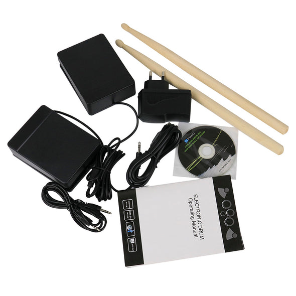 Electronic Roll Up MIDI Drum Kit with Built in Speakers