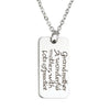 Stainless Steel Military Dog Tags Necklace For Kids/Grandkid