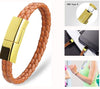 Portable Charging Cable Bracelet For iPhone/Android/Type C-Black